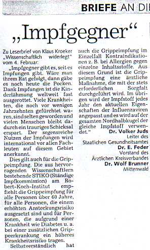 Weiter zum n�chsten Leserbrief