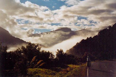 Morgennebel im Haast Valley