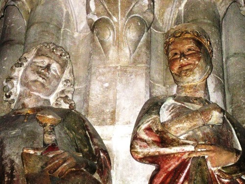 Lächelnde Stifterin